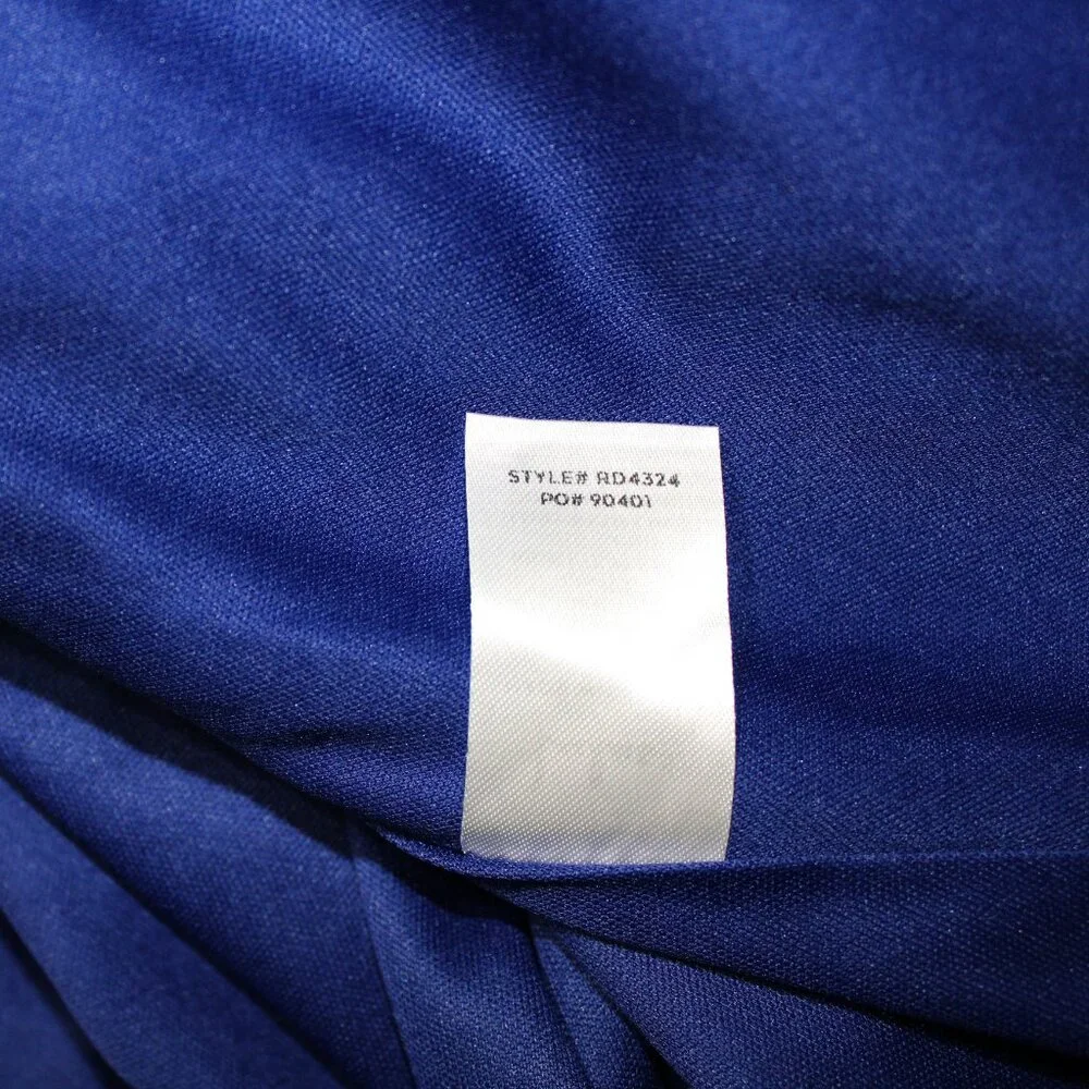 New Royal Blue Wrap Dress V-neck split sleeve flowy chiffon XS Lulus - Picture 9 of 9